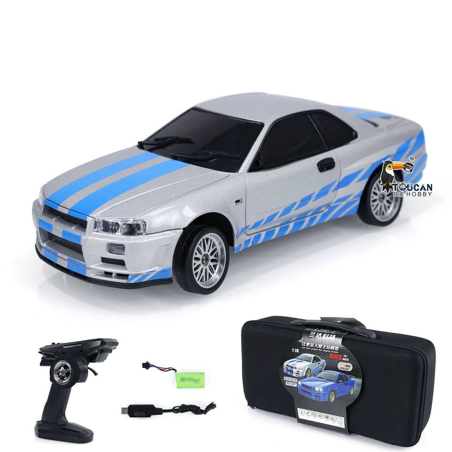 LDRC 1/18 4x2 RC Racing Car RWD Remote Controlled Drift Vehicles Assembled and Painted Gyroscope LD1899 ESC Servo Motor