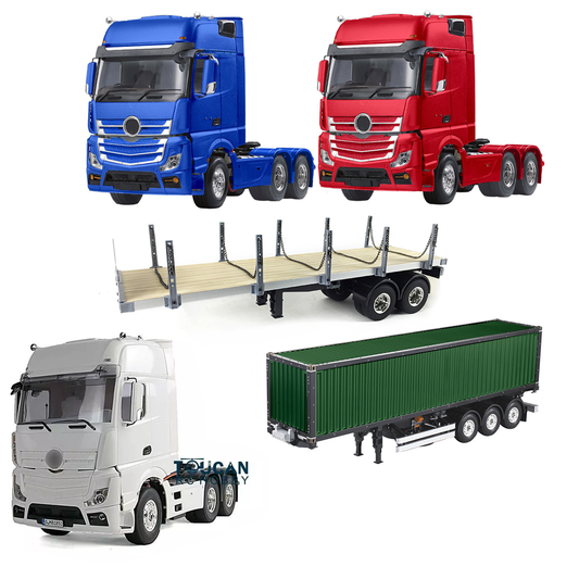 Herculas 1/14 Scale Tractor Truck Trailer Container KIT Radio Controlled Model for Tamiye DIY Vehicle