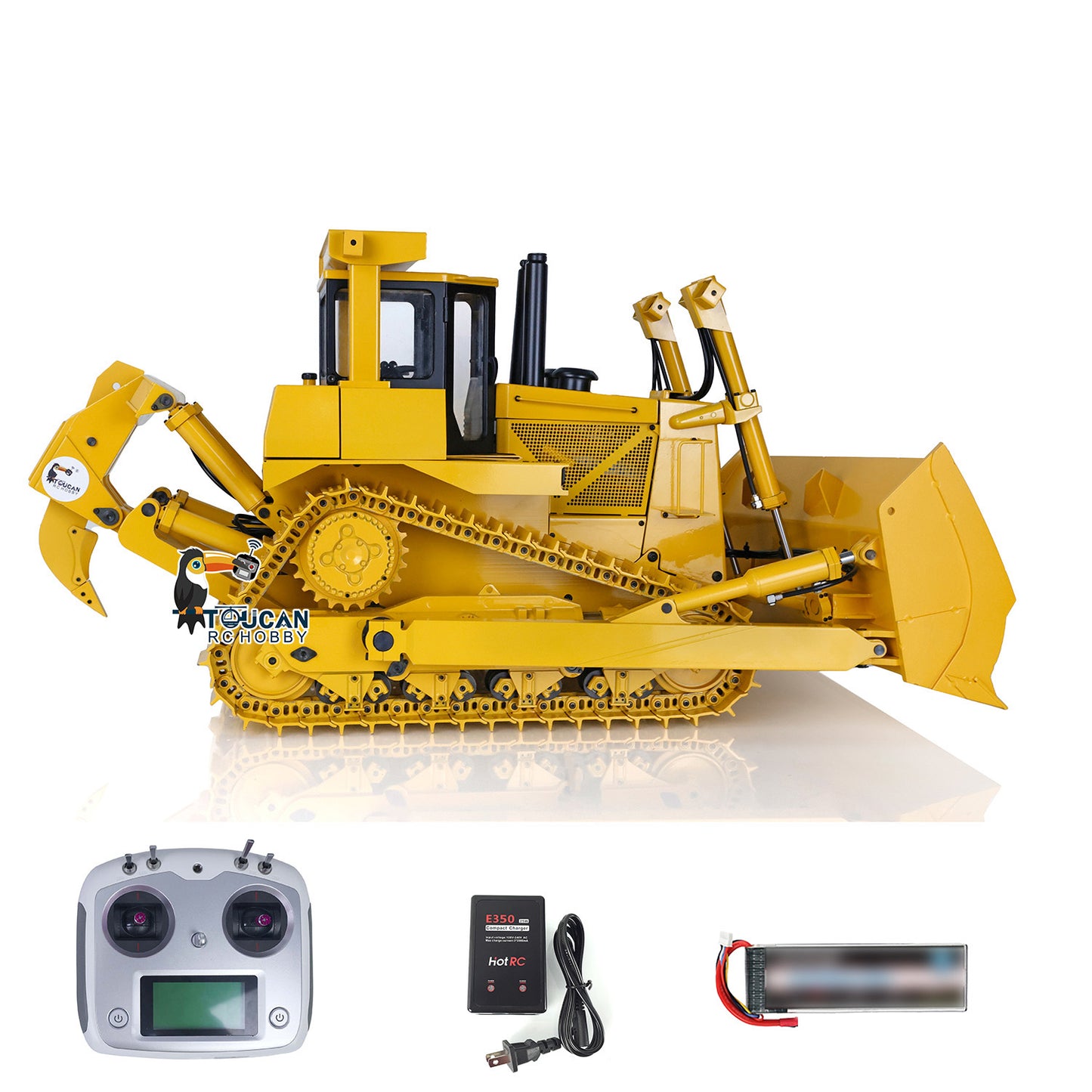 IN STOCK 1/14 Scale JDMODEL Metal RC Hydraulic Bulldozer DXR2 JDM-98 W/ Light Sound Pump Cylinder ESC Motor Battery