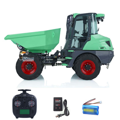 LESU 1/14 Metal Painted RC Remote Controlled Hydraulic Articulated Dumpers AOUE 6MDX Ready To Run Motor ESC Light System