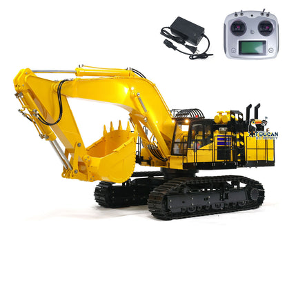 1/8 Scale PC1250 RC Hydraulic Excavator Metal Heavy Duty Construction Vehicle  Assembled and Painted Light System