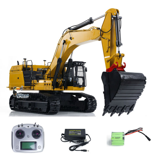 Metal 1/14 RC Hydraulic Mining Excavator 374F Radio Control Construction Vehicle Assembled & Painted FlySky I6S