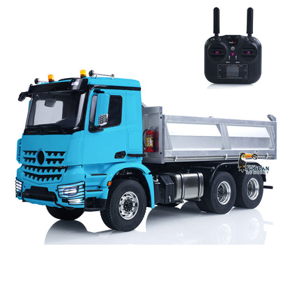 3348 Metal Chassis 1/14 RC Hydraulic Dumper 2Speed Gearbox Radio Controlled Tipper Model Car Differential Axle Light Sound Radio