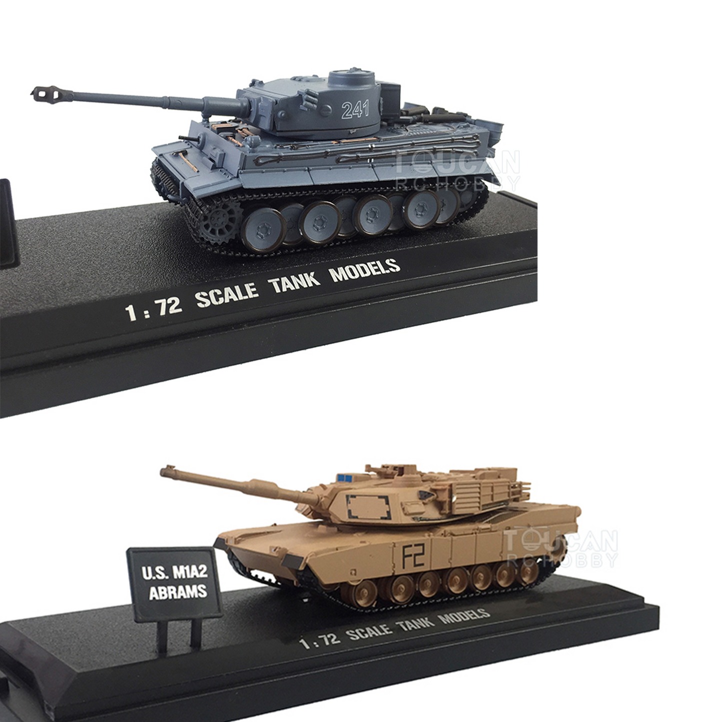 Henglong 1/72 Scale Germany Tiger 1 Tank 3818 U.S. Abrams M1A2 3918 Static Model Simulation Toy Ornament Collection  Gift for Boy