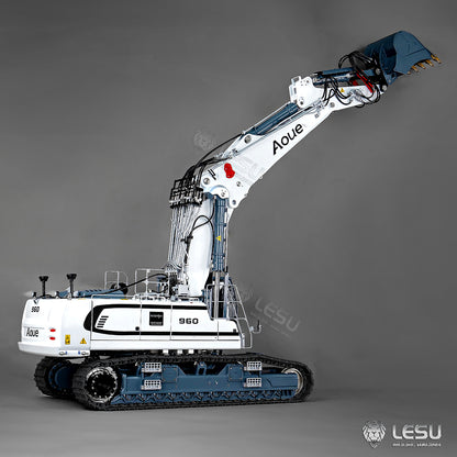 LESU 1/14 RC Full Hydraulic Excavator LR960 RTR Digger Frsky XE Radio Battery Without Sound System