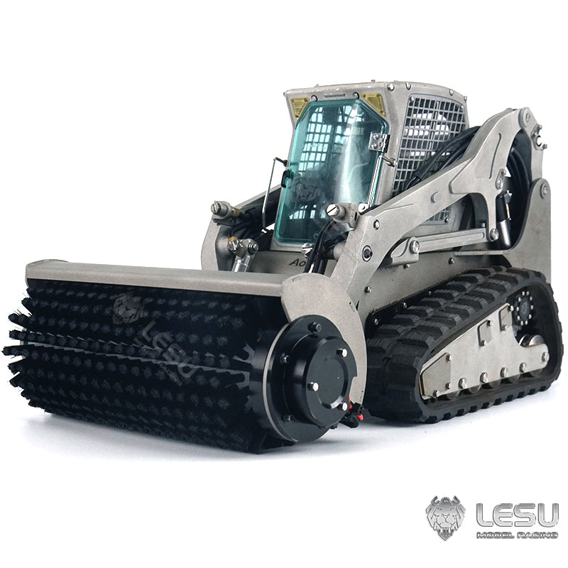 Customized LESU 1:14 RC Hydraulic Aoue-LT5 Tracked Skid-Steer Loader Metal RTR Model fork Bucket Sieve Bucket Gripper Clamp Trailer Upgrade Parts