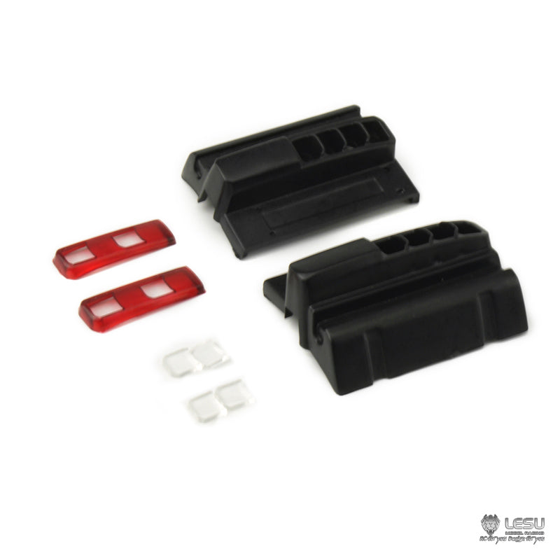 LESU Metal 1/14 Spare Part Bumper Cabin Chin Fixed Bracket Taillight Cover for TAMIYA 1851 3363 RC Topline Tractor DIY Cars