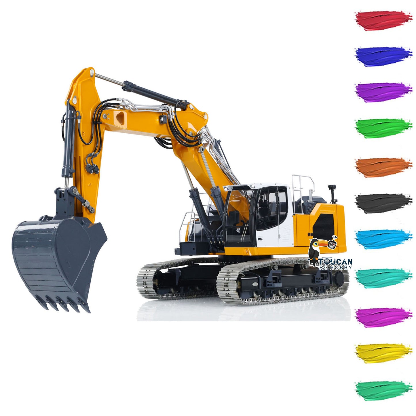 LESU 3-Section Arm Metal 1/14 Hydraulic RC Excavator LR945 Radio Control Diggers PNP/RTR Optional Versions