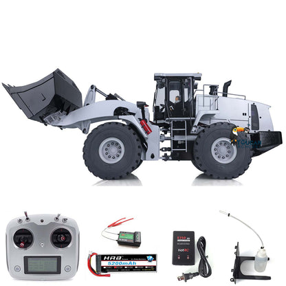 US STOCK Metal 1/14 Scale Hydraulic 470 Remote Controlled Loader WA470 Model Ready to Run Construction Vehicle Electric Car 980L Engineering Vehicle ESC Motor Servo Lights Charger