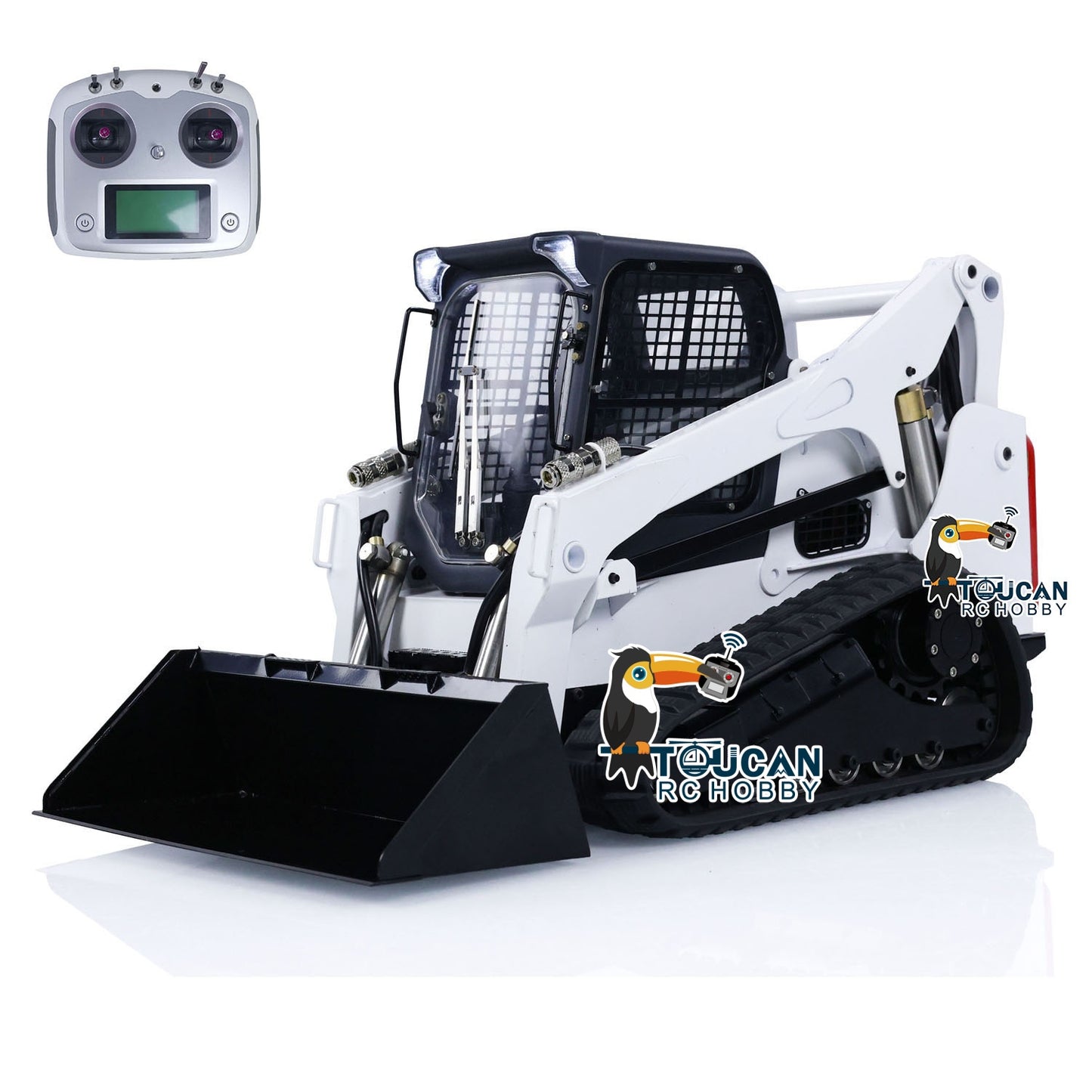 1/14 RC Hydraulic Skid-Steer Tracked Loader SM770 Remote Control Car Light Sound