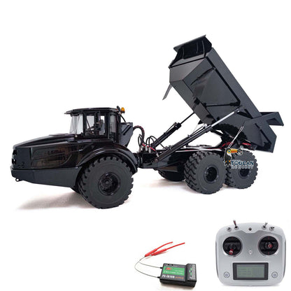 IN STOCK Remote Control 1/14 6x6 Metal Hydraulic lifting Articulated Truck A40G RC Dumper Toys Model Motor Servo Transmitter