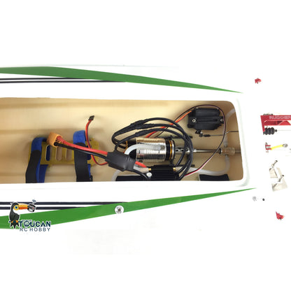 E36 Fiber Glass 2.4Ghz Blue Electric Racing RTR RC Boat W/ Motor Servo ESC Battery Transmitter DIY Model 845*245*130mm 75-80km/h