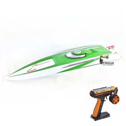 E36 Fiber Glass 2.4Ghz Blue Electric Racing RTR RC Boat W/ Motor Servo ESC Battery Transmitter DIY Model 845*245*130mm 75-80km/h