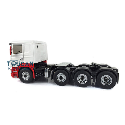 LESU 1/14 8*8 Painted RC Tractor Truck Car Model Metal Chassis W/ Cabin Set Servo 540 Motor 2Speed High Torque Gearbox Cabin Roof