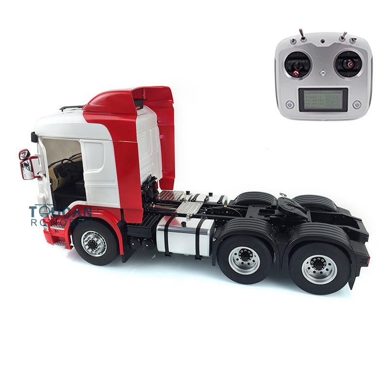 LESU6*6 Metal Chassis 1/14 Painted Cabin RC  Tractor Truck Emulated Car Hobby Models DIY Motor Servo Esc Radio Controller