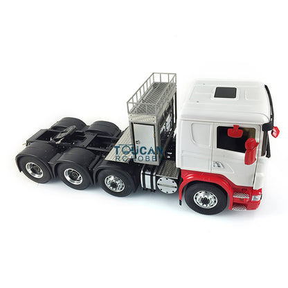 LESU 1/14 8*8 Painted RC Tractor Truck Car Model Metal Chassis W/ Cabin Set Servo 540 Motor Gearbox Cabin Roof