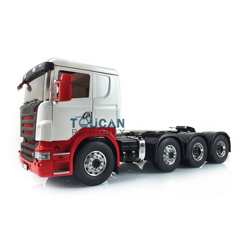 LESU 1/14 8*8 RC Tractor Truck Car Model Painted Metal Chassis W/ Cabin Set Servo 540 Motor Gearbox W/O LCabin Roof Servo