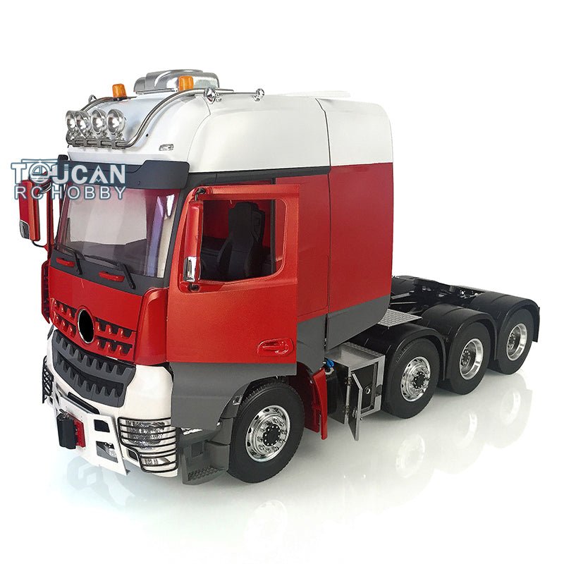 LESU 1/14 8*8 Unassembled Painted Tractor Truck RC Metal Chassis Light & Sound & Battery & Radio System & Charger