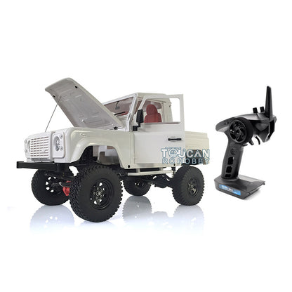 1/10 Scale D90 RC Rock Crawler Car Pickup Metal Chassis ESC Radio Wheel Tires Metal Chassis Light Sound System ESC Servo Motor