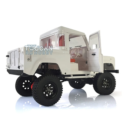 1/10 Scale D90 RC Rock Crawler Car Pickup Metal Chassis ESC Radio Wheel Tires Metal Chassis Light Sound System ESC Servo Motor