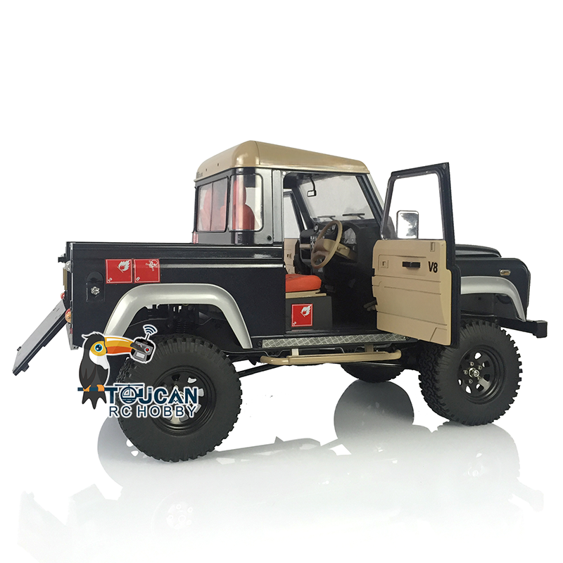 1/10 Scale D90 RC Rock Crawler Car Pickup Metal Chassis ESC Radio Wheel Tires Metal Chassis Light Sound System ESC Servo Motor