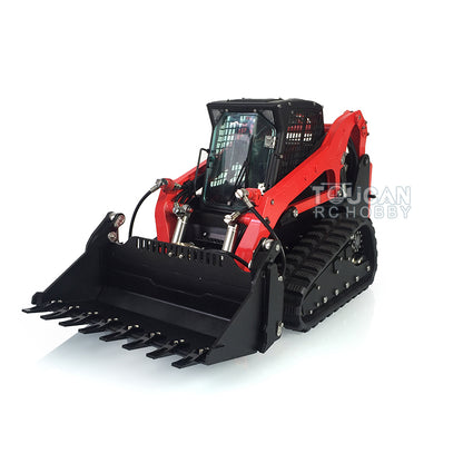 US STOCK RC LESU 1/14 Metal Hydraulic Aoue-LT5 Tracked Skid-Steer Loader RTR  Lights Sounds Truck Model