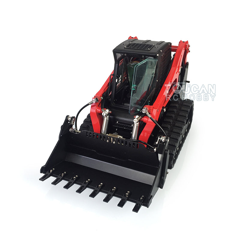 US STOCK RC LESU 1/14 Metal Hydraulic Aoue-LT5 Tracked Skid-Steer Loader RTR  Lights Sounds Truck Model