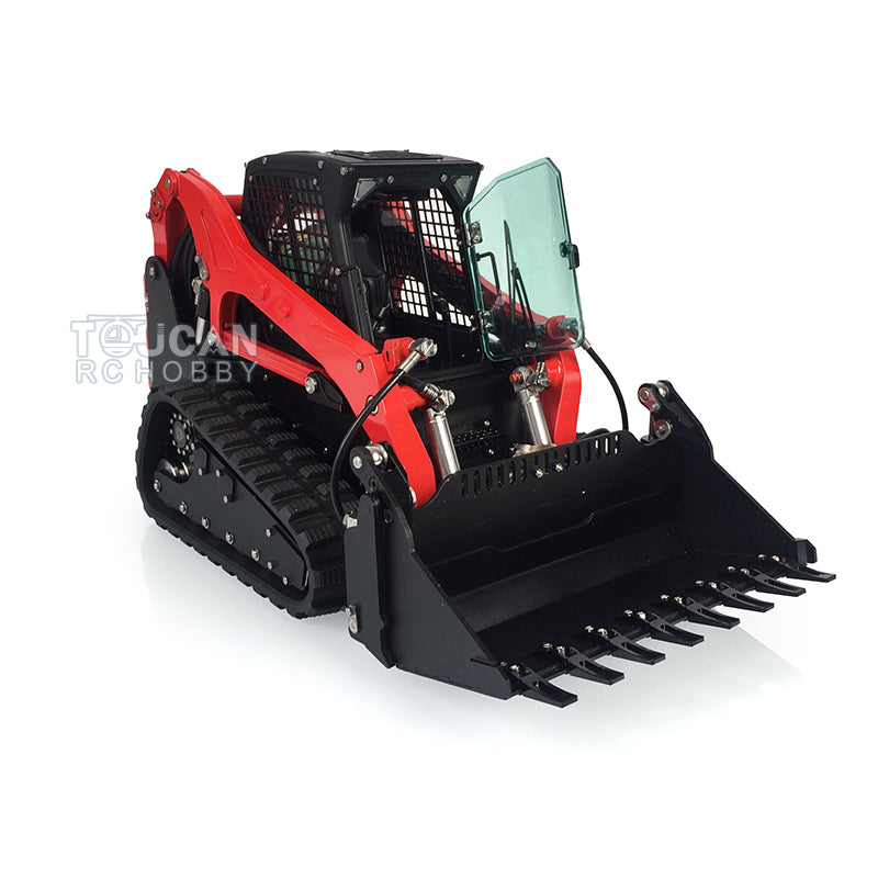 US STOCK RC LESU 1/14 Metal Hydraulic Aoue-LT5 Tracked Skid-Steer Loader RTR  Lights Sounds Truck Model