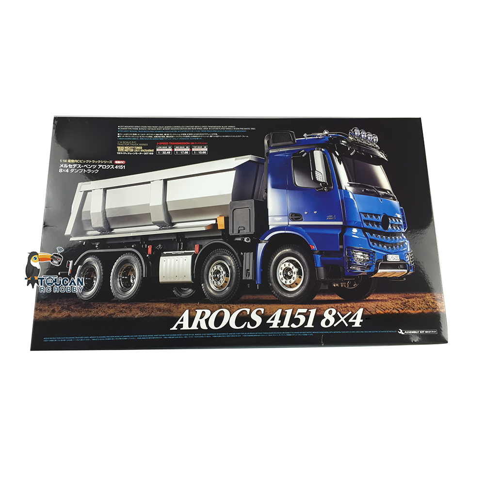 Tamiya 1/14 8*4 56366 Unassembled Unpainted 4151 4-axle RC Tipper Truck Remote Controlled Dump Car W/O Lifting Hobby Models