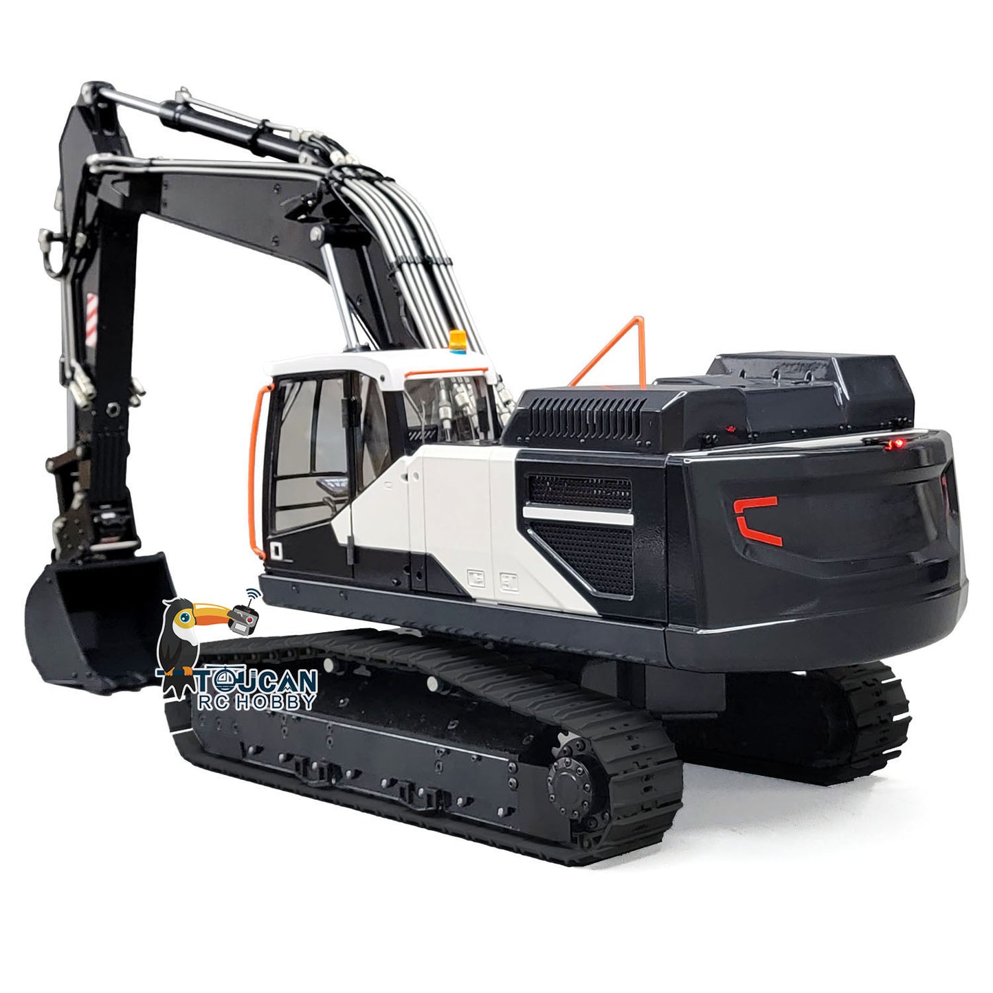 Metal MTMODEL 1/14 2 Arms RC Hydraulic Excavator EC380 Tracked Electric Wireless Control Digger Heavy Machine Vehicles Model