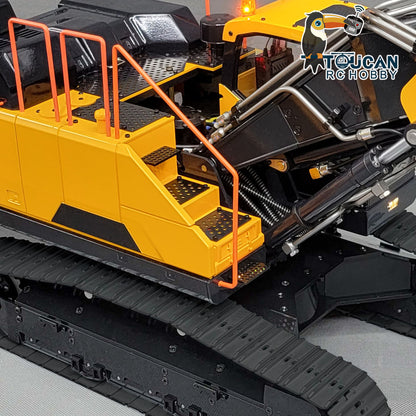 MTM Metal Remote Control Tracked Digger Cars 1/14 EC380 3 Arms RC Hydraulic Excavator Clamshell Bucket Ripper Engineering Vehicles