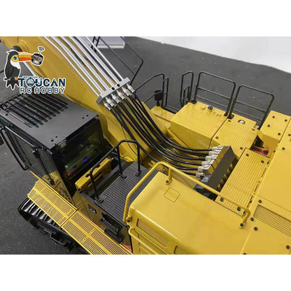 374 UHD 1/14 RC Hydraulic Demolition Excavator 3-section Boom RTR Digger Model Flysky PL18EV Sound Light System