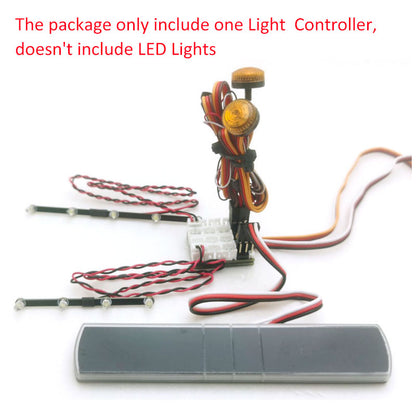 Degree LED Light Controller Lights System for 1/14 RC Tractor Car Dumper Truck Remote Control Construction Vehicles DIY Models