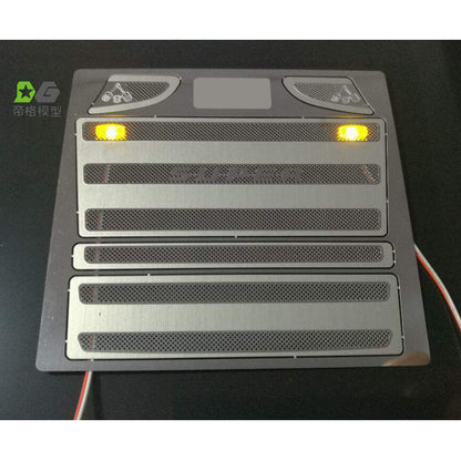 Decorative Air Grille Metal Cabin Parts for 1/14 RC Tractor Truck R470 R620 Radio Controlled Electric Car Hobby Model