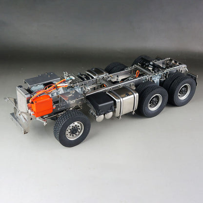 ScaleClub 1/14 6x6 Metal Chassis for RC Tractor Remote Controlled Truck R62 R73 Electric Model Air Suspension Optional Types