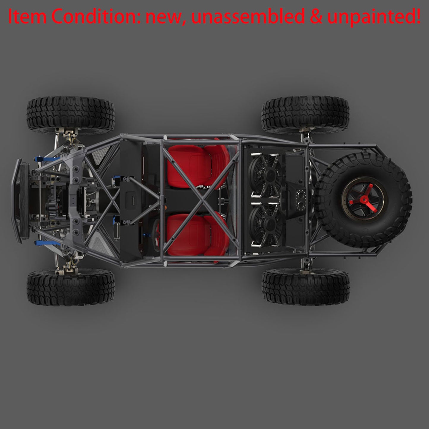 Capo U4 CD1582X Queen 1:8 Remote Control Crawler Car RC Racing Climbing Vehicle KIT 2 Speeds Unassembled Unpainted DIY Model