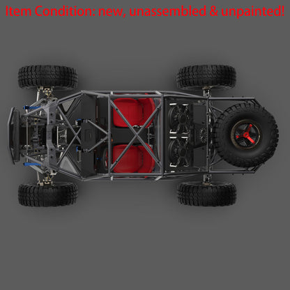 Capo U4 CD1582X Queen 1:8 Remote Control Crawler Car RC Racing Climbing Vehicle KIT 2 Speeds Unassembled Unpainted DIY Model