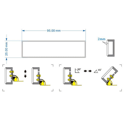 Plastic Roof Light Box LED Lamp for DIY 1/14 Tamiya RC Tractor Truck Hydraulic Dumper Tipper Radio Control Lorry DIY Model Car