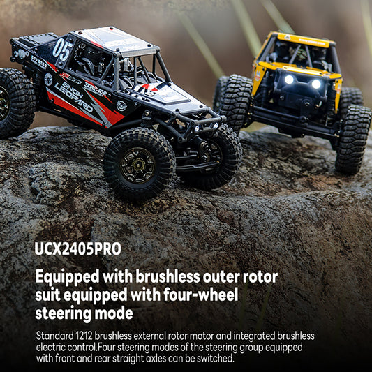 UdiRC UCX2405PRO 1/24 2.4G 4WD RC Rock Crawler Brushless Motor ESC Radio Controlled Off-Road Vehicles RTR Model Car Toys Battery