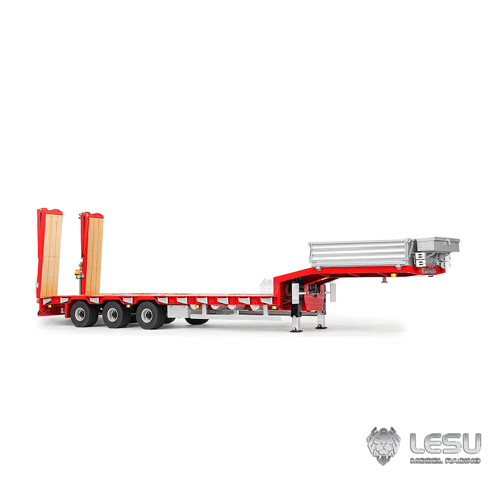 LESU 1/14 Hydraulic Lifting Tailboard Metal Trailer for RC Tractor Truck Lorry Construction Vehicle Model Hydraulic System Pump