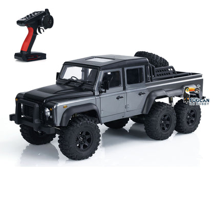1/10 Scale 6WD RC Pick-up Rock Crawler Off-Road Truck Lights Sounds 2 Speeds PNP Version Painted Assembled Hobby Model