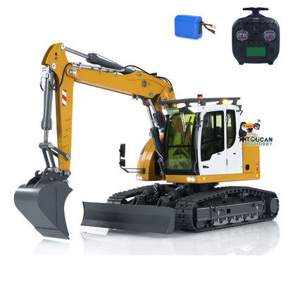 CUT 1/14 Scale 914 5-ways RC Hydraulic Excavator Valve Metal Remote Control Digger Hobby Model RTR Ver ESC Servo Motor