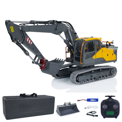 EC160 1:14 3 Arms RC Hydraulic Excavator Remote Control Diggers Painted and Assembled Construction Vehicle Hobby Model Standard Version