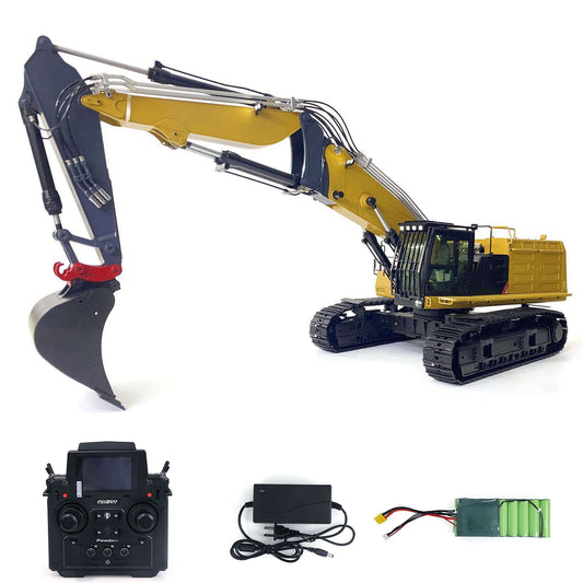 1/14 3 Arms RC Hydraulic Equipment Radio Controlled Excavator Car Model 374F FlySky PL18EV Lite Shovel ESC Servo Motor