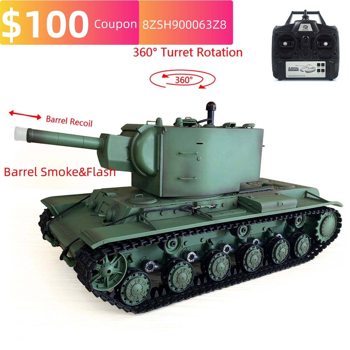 Second-hand 95%New Henglong 1/16 7.0 3949 RC Tanks Radio Controlled Panzer Model