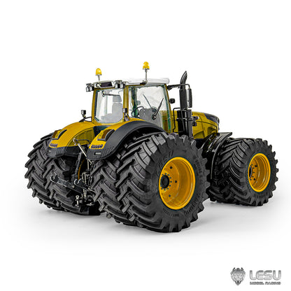 LESU AOUE 1050 4x4 Double Wheeled Farm Truck Metal 1/14 Hydraulic RC Tractor Car Light Smoking Simulation Sound Brushless Motor