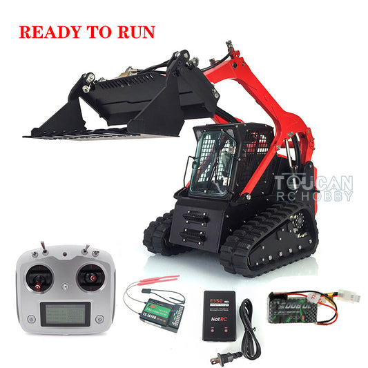 US STOCK RC LESU 1/14 Metal Hydraulic Aoue-LT5 Tracked Skid-Steer Loader RTR  Lights Sounds Truck Model