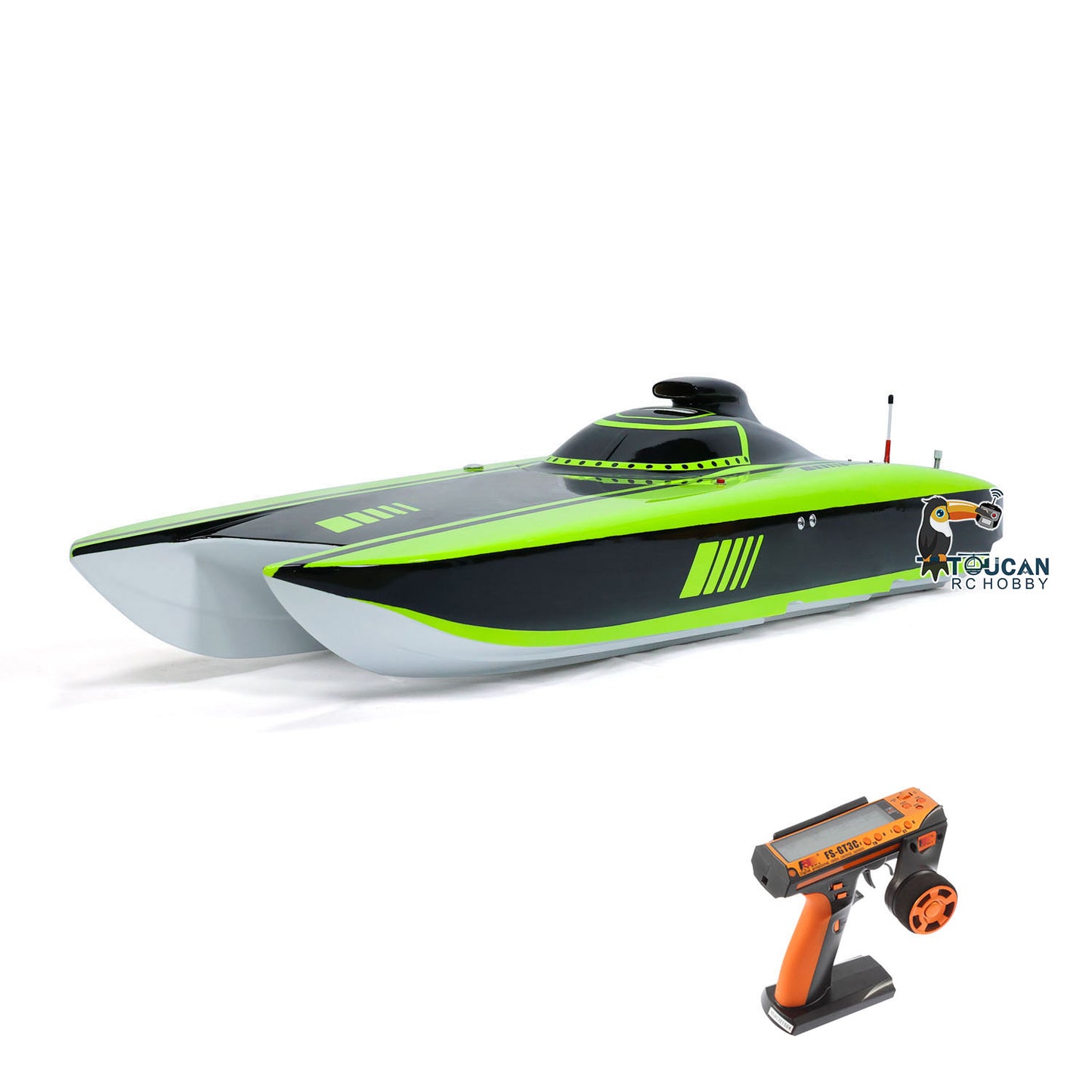 G30E Painted Kevlar 30CC Gasoline Racing ARTR RC Green Boat DIY Model Engine Servo Controller Shaft 1300*360*220mm 65-70km/h Gift