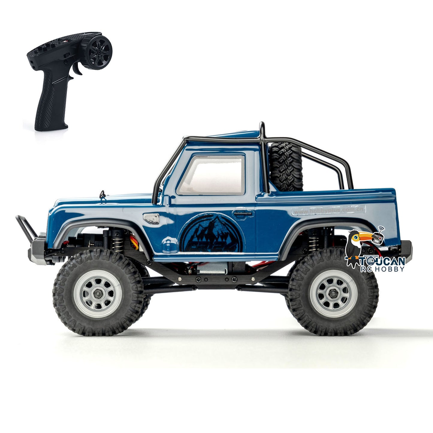 1:24 4x4 4WD RC Off-road Vehicles Mini Remote Control Climbing Crawler Car DIY Simulation Model ESC Servo Light System