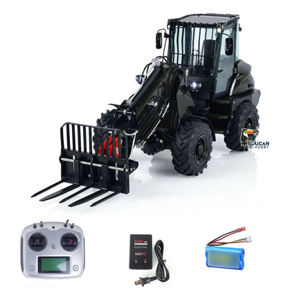 1:14 LESU RTR RC Hydraulic Telescopic Arm Loader AT1050 Fork Lift Truck Model Assembled and Painted 478*165*221